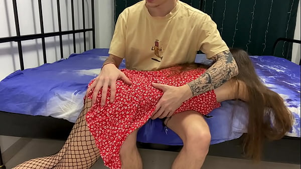 Spanked and fucked his stepsister for misbehaving